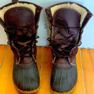 L.L. Bean Shearling lined winter boots, 8, used